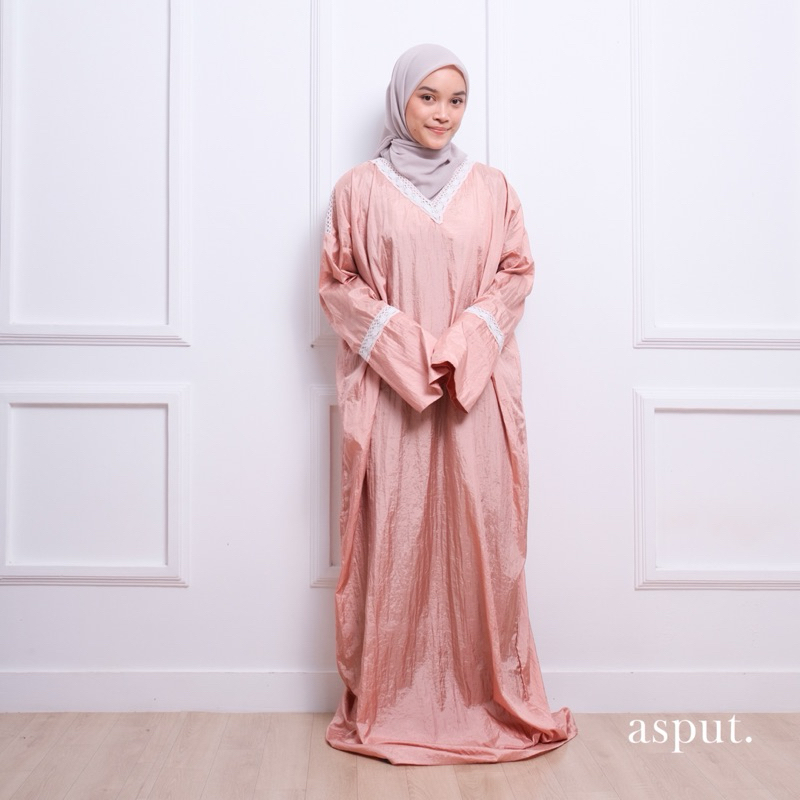 ASPUT - Kenna Pink Mukena Abaya Parasut