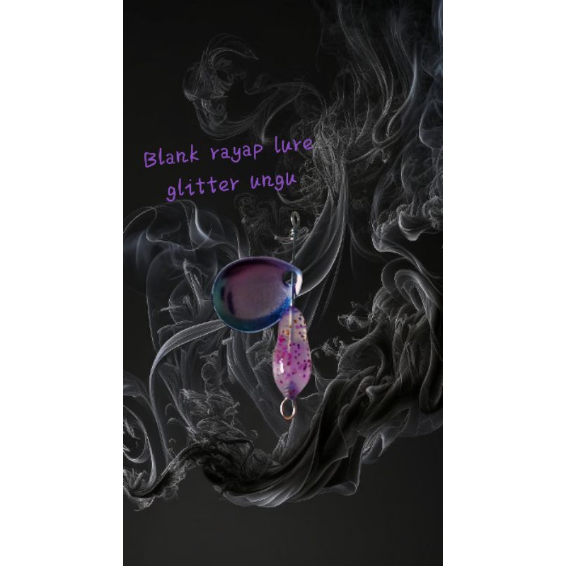 Umpan rayap lure ungu tanpa hook/umpan mancing casting u/ wader pari,red devil,mahseer,hampili,betok