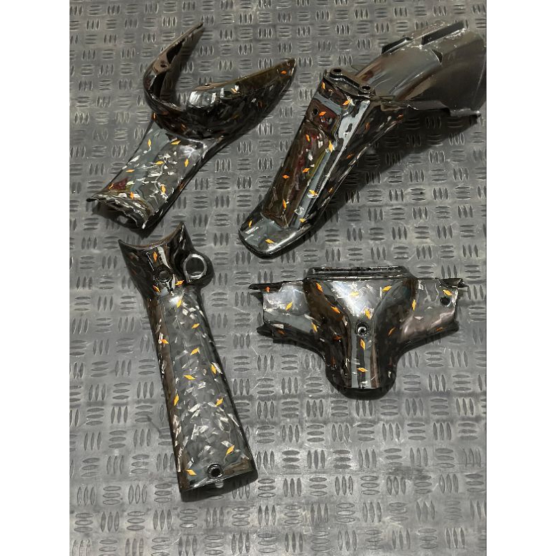 body kasar set fizr carbon forget diamond kuning original baru