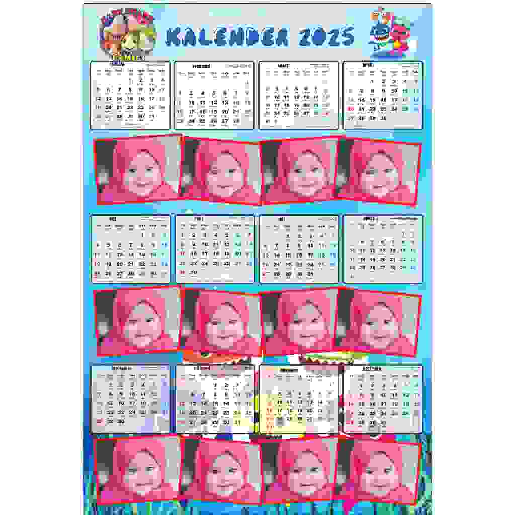 

Kalender Dinding 2025 Motif Anak Custom/Kalender Foto Termurah/TANPA PO