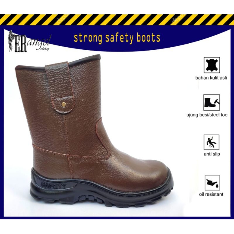 sepatu safety kruser kulit kerja proyek
