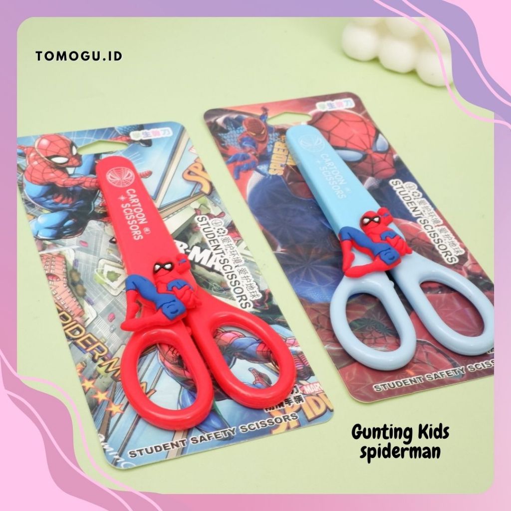 

Gunting Seath Spiderman aman dengan tutup Safety Scissors Gunting anak Unik Gunting Kertas Pemotong Kertas