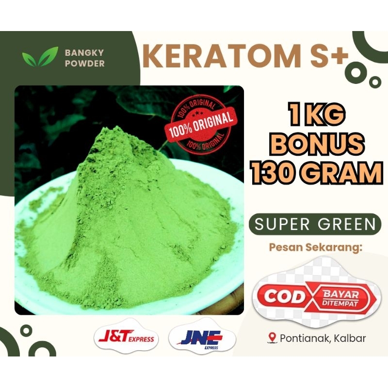 

BANGKY POWDER SERBUK PURLI BUBUK PURLIK DAUN PURLI HIJAU NANO S+ KRATON 1KG BONUS 130GRAM ASLI BORNEO KALIMANTAN LUCKY POWDER