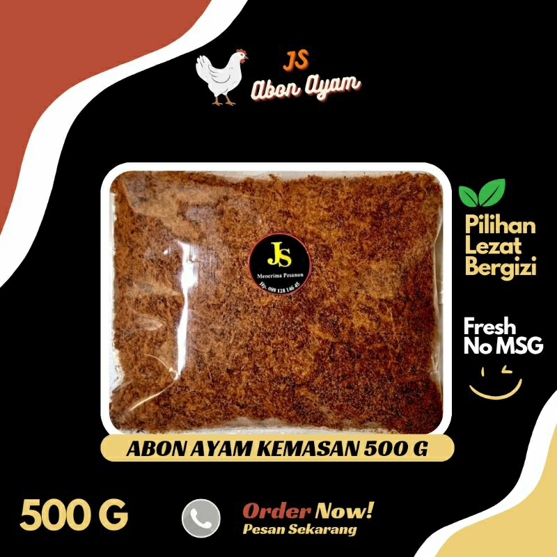 

Abon Ayam JS Kemasan 500 g