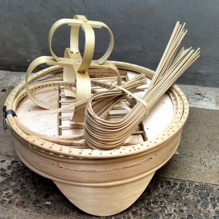 Stock Terkini  SANGKAR CUNGKOK PLECI BULATD24 AMBRUKAN SIAP DI RAKIT FULL BAMBU