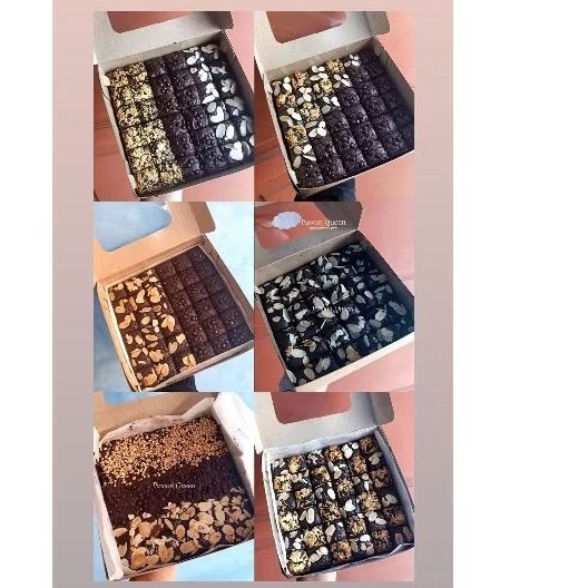 

fudgy brownies ( size 20cm x 20cm : 36potong ) / Brownies panggang / Brownies by Pawon Bunna
