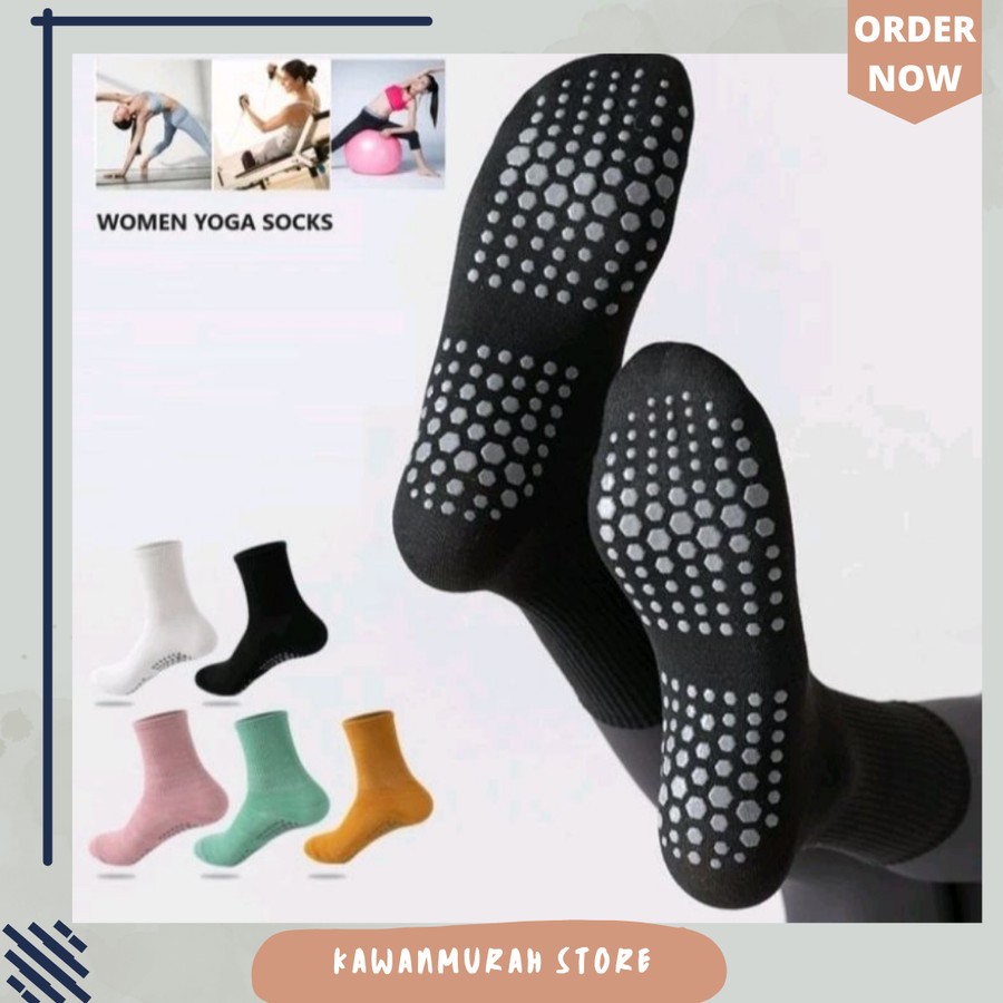 Kaos Kaki Poundfit Wanita / Kaos Kaki Yoga / Kaos Kaki Pilates - Black