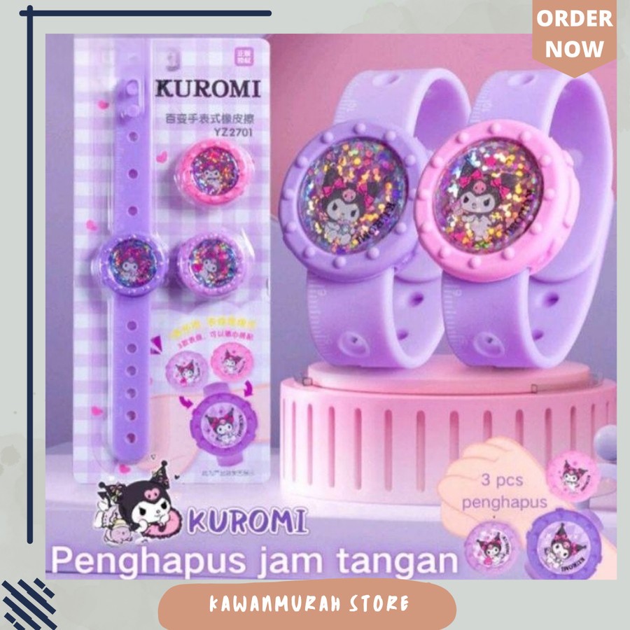 

Penghapus Karakter Kuromi Lucu Model Jam Tangan / Penghapus Kuromi - Jam Kuromi