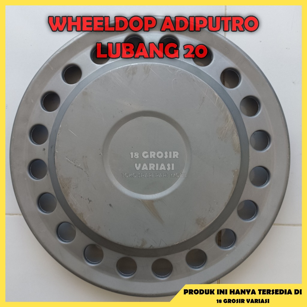 1 pcs] wheeldop adiputro lubang 20 wheldop truk bahan plat besi r16/r15