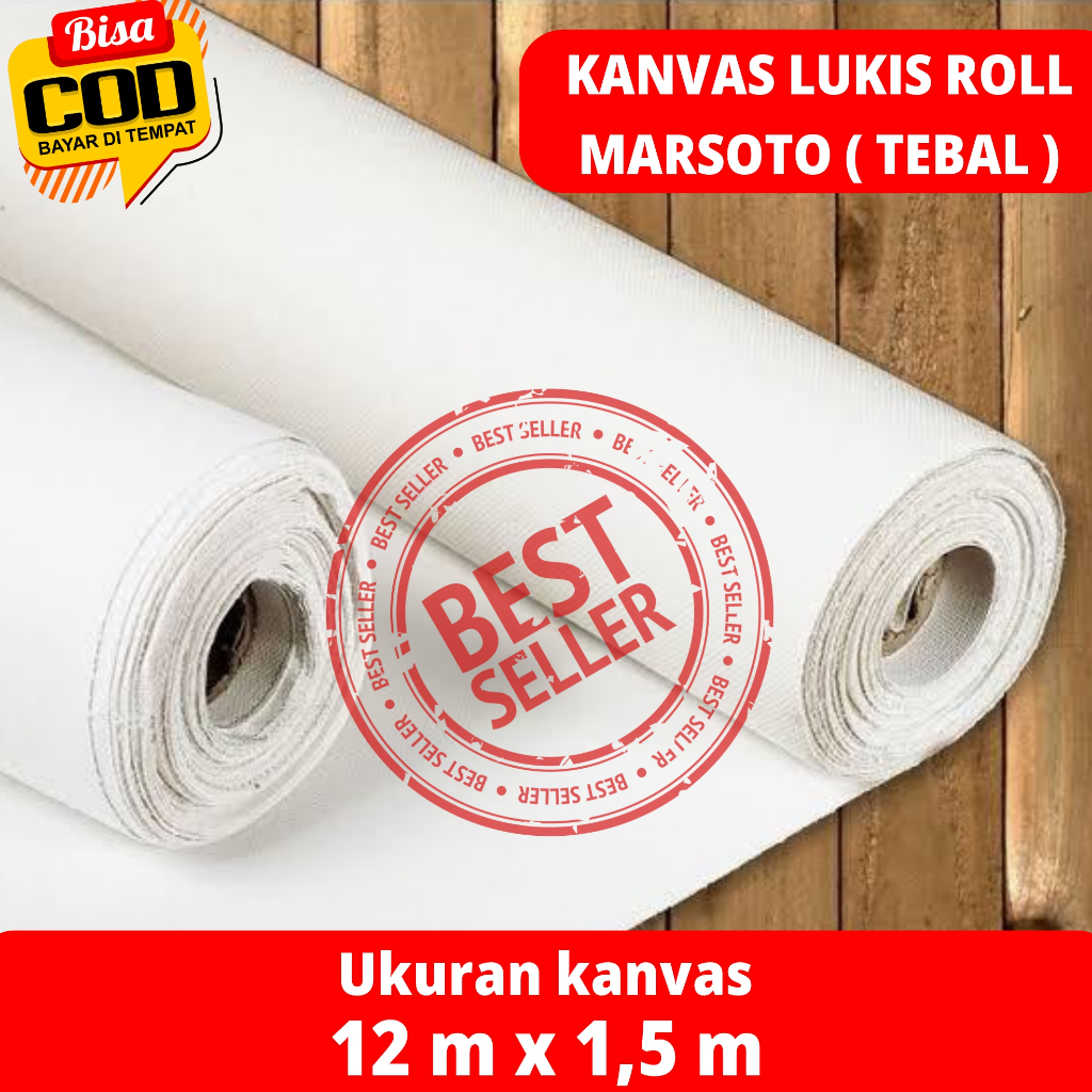 

KANVAS ROLL MARSOTO TEBAL KANVAS ROLL MARSOTO ( KAIN COTTON ) LEBAR 12 METER X 1,5 METER