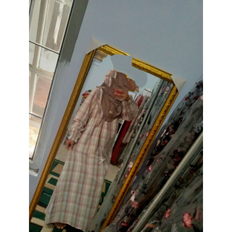 midi dress katun triset