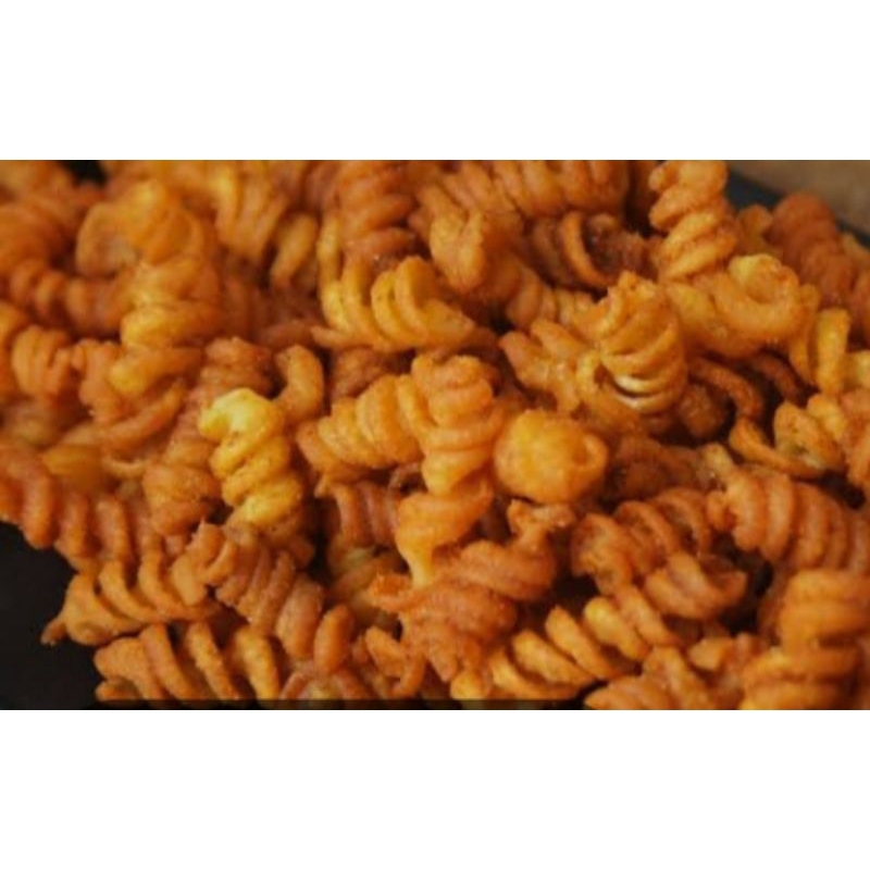 

Makaroni Spiral Pedas Enak gurih renyah