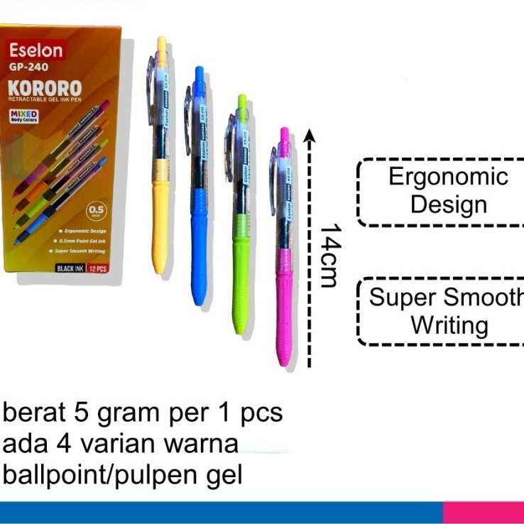 

BALLPOINT GEL GP240 KORORO ESELON