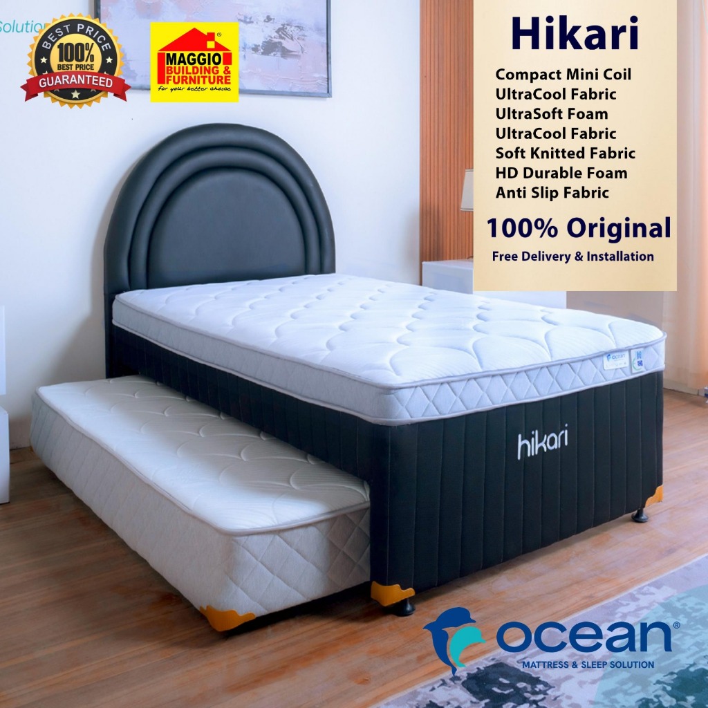 KASUR ANAK SORONG - KASUR SORONG ANAK - KASUR 2IN1 - HIKARI - OCEAN
