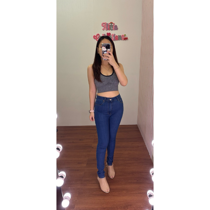 celana wanita jeans Impor Odiva J019