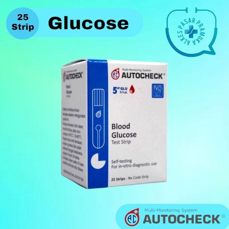 Alkes Pasar Pramuka Strip Autocheck Gula Autocheck Glucose  Isi Ulang Autocheck Gula