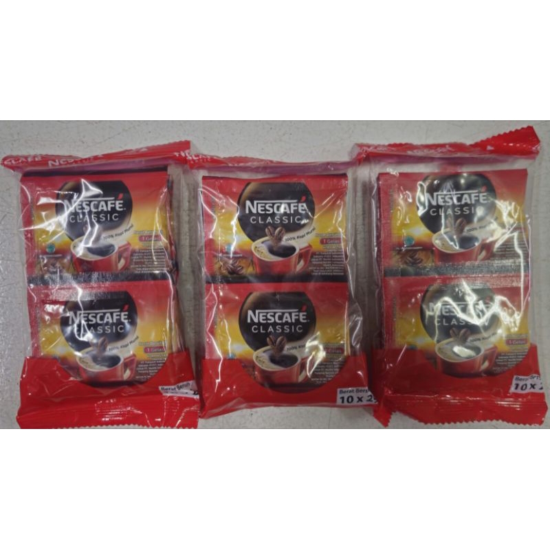 

nescafe clasik isi 10 × 2gr