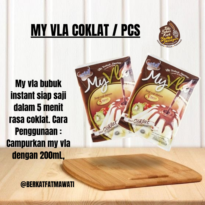 

MY VLA COKLAT BUBUK INSTAN PUDDING / BUBUK VLA / PUDING POWDER KEMASAN 60 GR