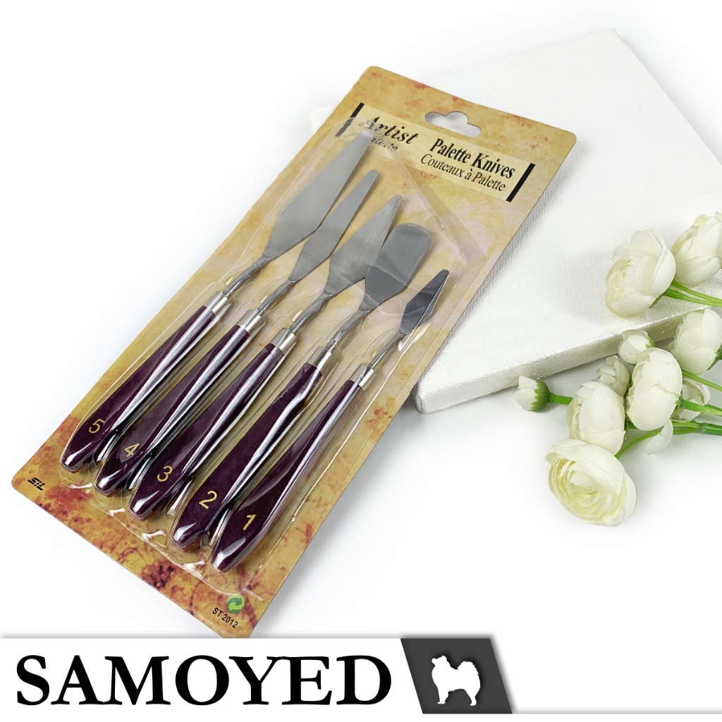 

SAMOYED PNKN-AP5 Pisau / Spatula Lukis / Palet / Tanah Liat / Dekorasi Kue / Artist Painting /