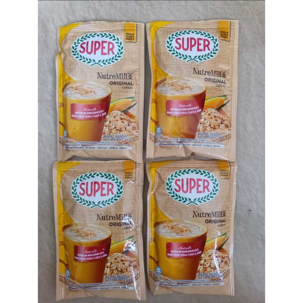 

SUPER NutreMill Original Cereal Super Instant Cereal/ Nutritious Cereal/ sereal Malaysia saset/sachet/eceran/satuan