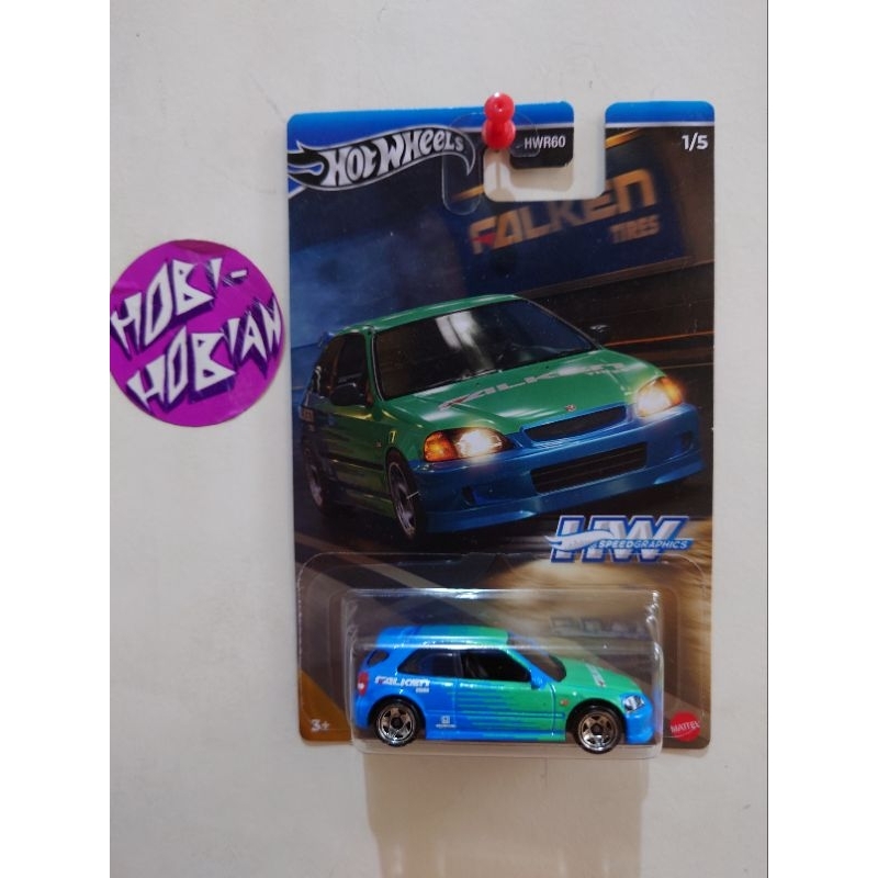 hotwheels Honda civic ek9 falken