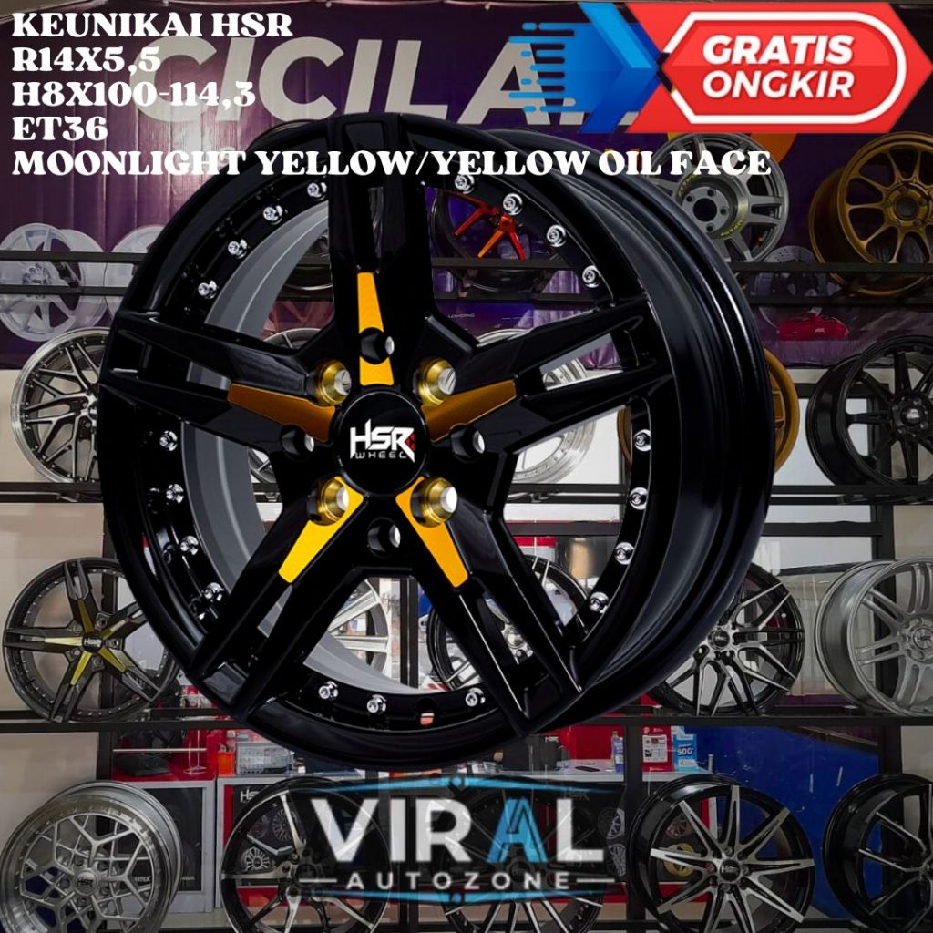 Velg Mobil ESTEEM , STARLET , TIMOR , ACCENT , HSR KEUNIKAI RING 14 R14
