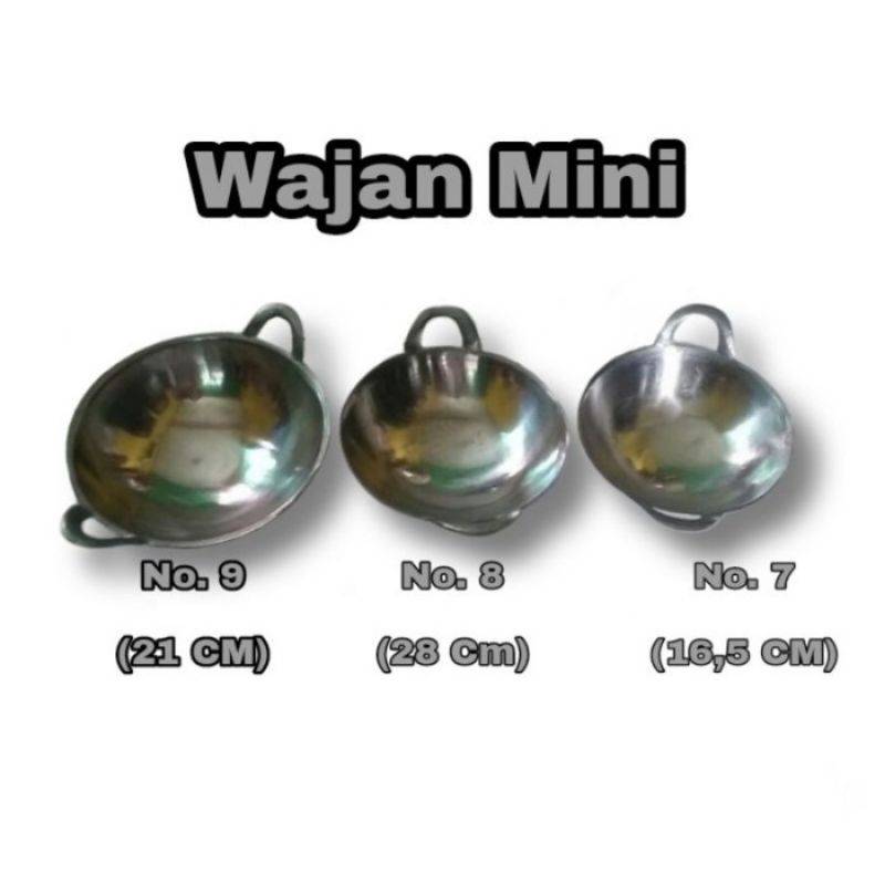 WAJAN COR MINI Kuali Kecil Batik Telur Serabi Cucur Surabi