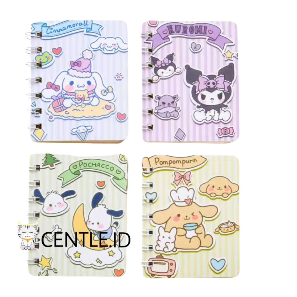 

BINDER KECIL SANRIO BUKU SPIRAL KECIL A7 BUKU LUCU TERMURAH ALAT TULIS SEKOLAH