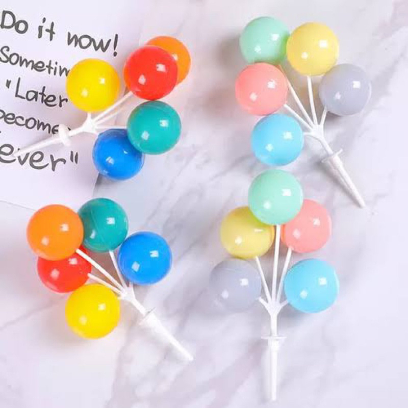 Cake Topper Balon Balloon Cake Topper Plastik