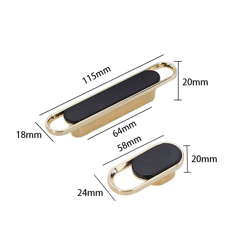 Tarikan Lemari Emas Handle Laci Minimalis Tarikan Laci Universal Handle Tipis Handle Furniture Laci