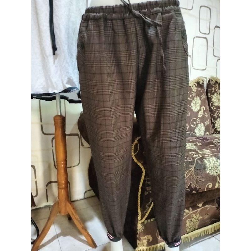 PL Celana Joger Tartan