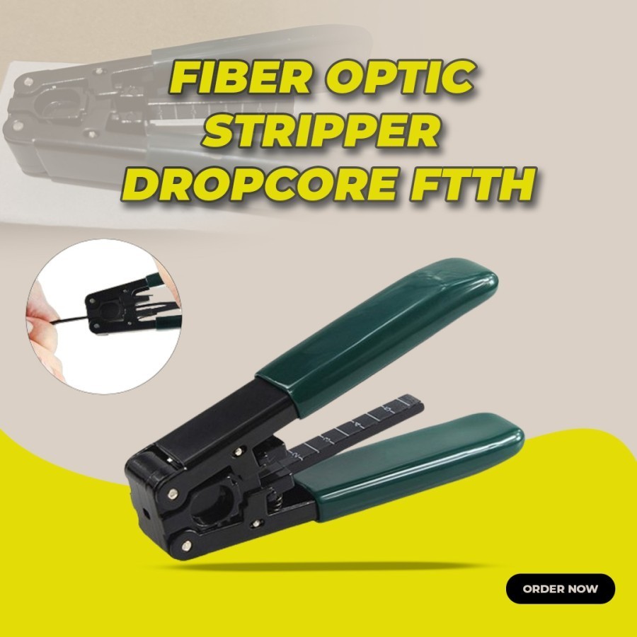 Fiber Optic Stripper FTTH HIJAU / Tang Pengupas Kabel Dropcore