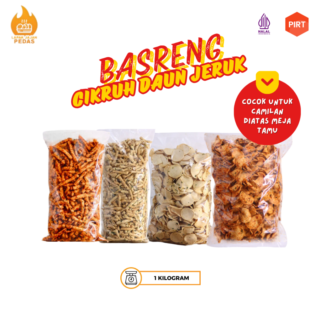 

Basreng Stik Cikruh Daun Jeruk Basreng Tipis Renyah Kiloan 1 Kg