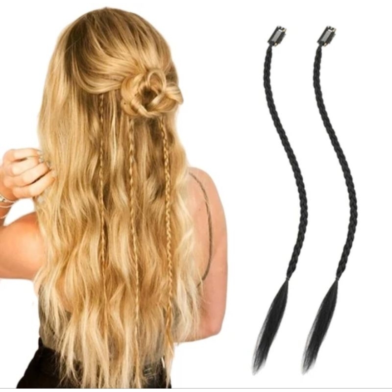 REALISTIC Clip Rambut Kepang Hair Extension Kepang Rambut Sambung Kepang Rambut Kepang Clip Rambut