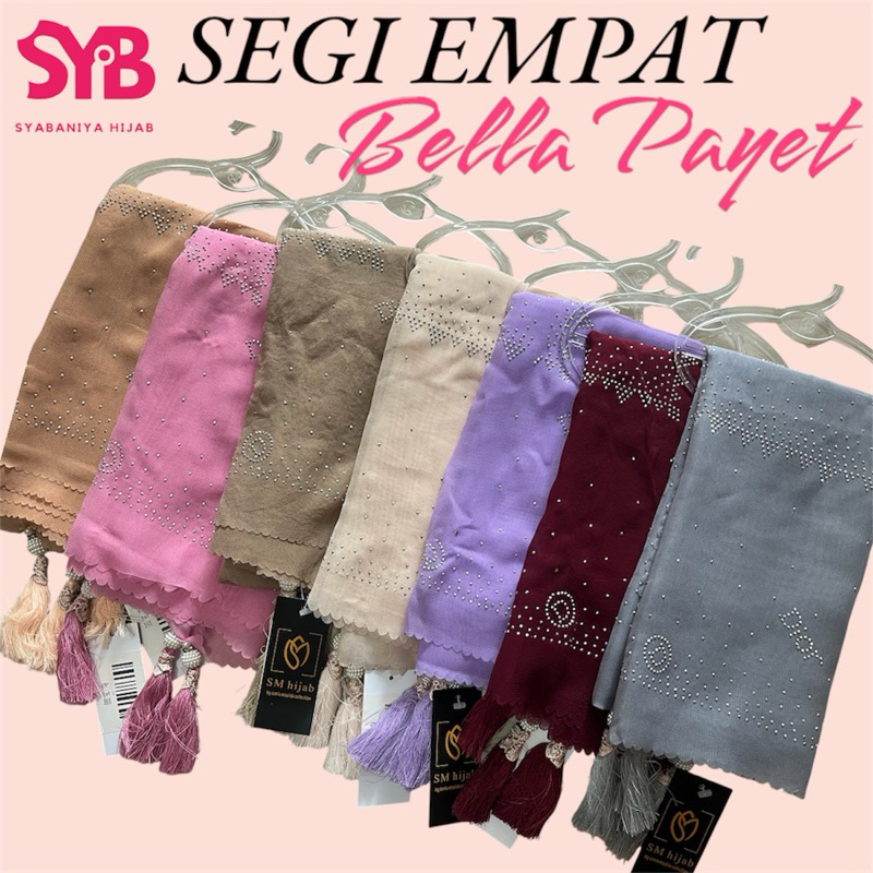 Segi empat bella payet premium
