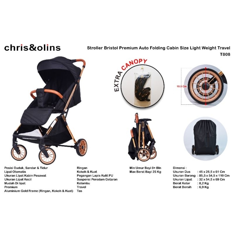 ChrisOlins T808 Stroller Bristol Premium