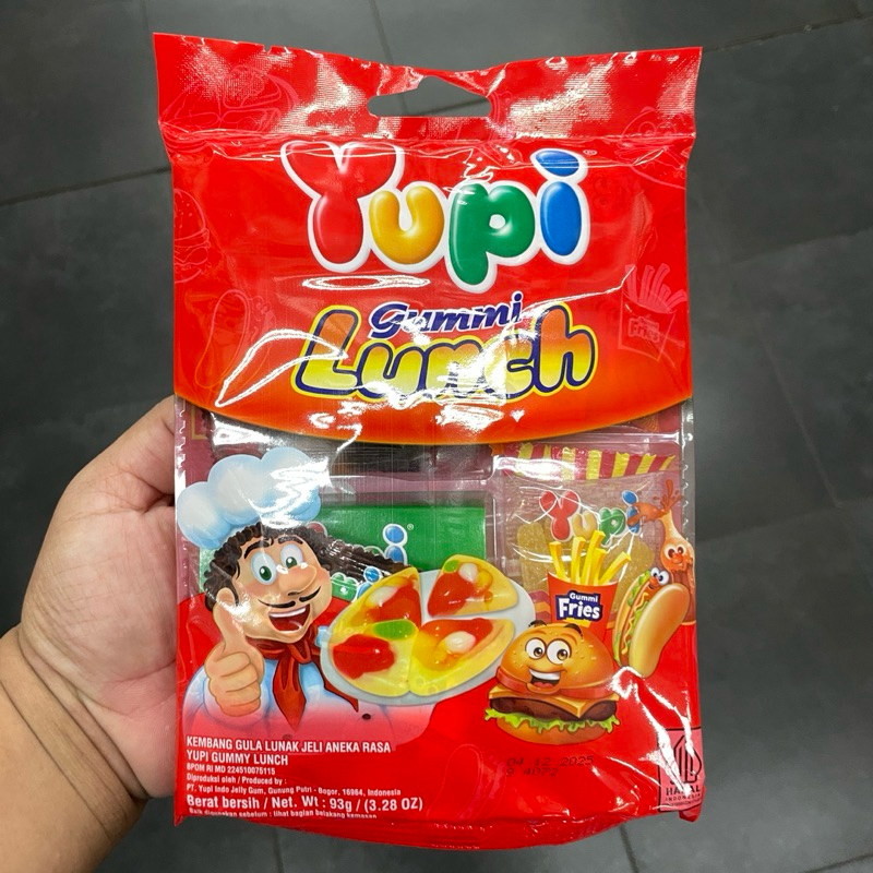 

yupi gummy lunch kembang gula lunak jelly aneka rasa 93gr