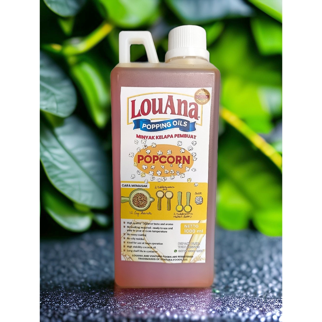 

Popcorn Popping Oil LouAna 1 Liter