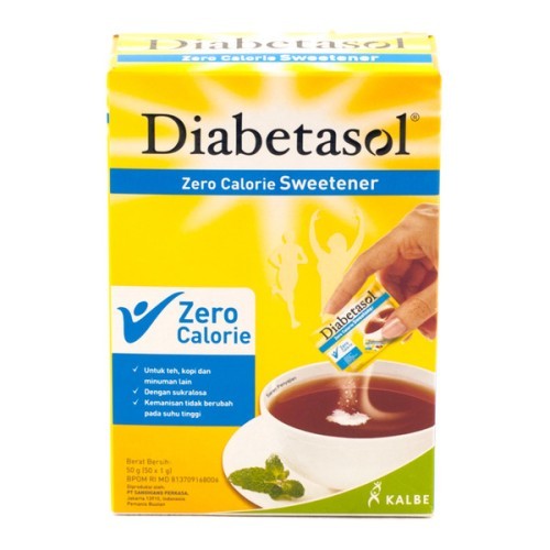 

DIABETASOL NO CALORIE SWEETENER 25'S BOX 25X1.5g