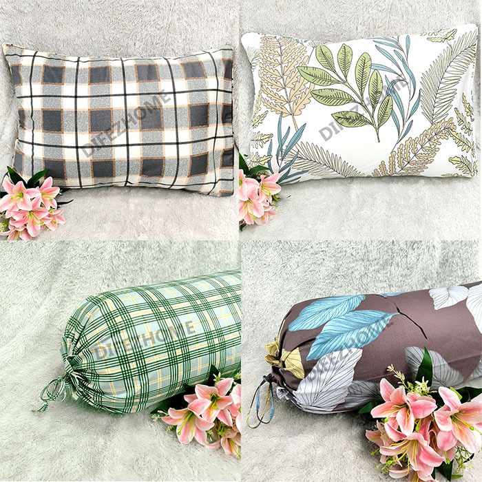Sarung Bantal Katun Jepang Motif Premium 50x70 Adem Lembut Mewah Elegan