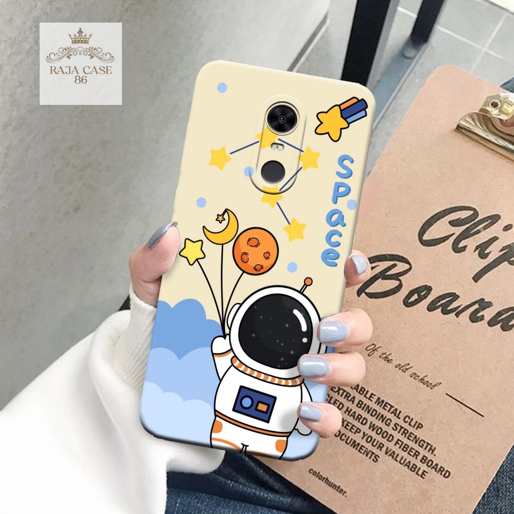Case Xiaomi Redmi 5 Plus / Xiaomi Redmi Note 5- rajacase - Casing Redmi 5 Plus - Motif case astronot