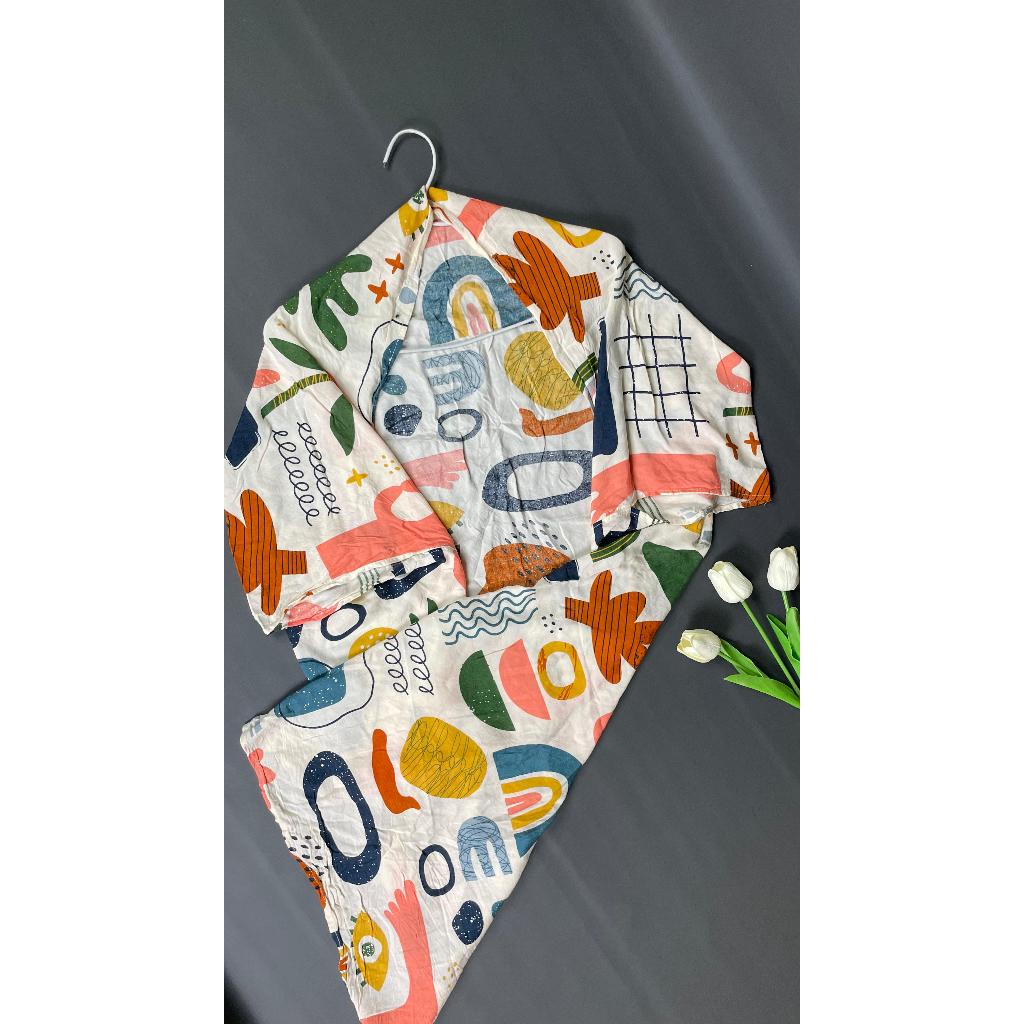 Outer wanita kekinian, outer pantai, outer motif, outer lengan panjang preloved