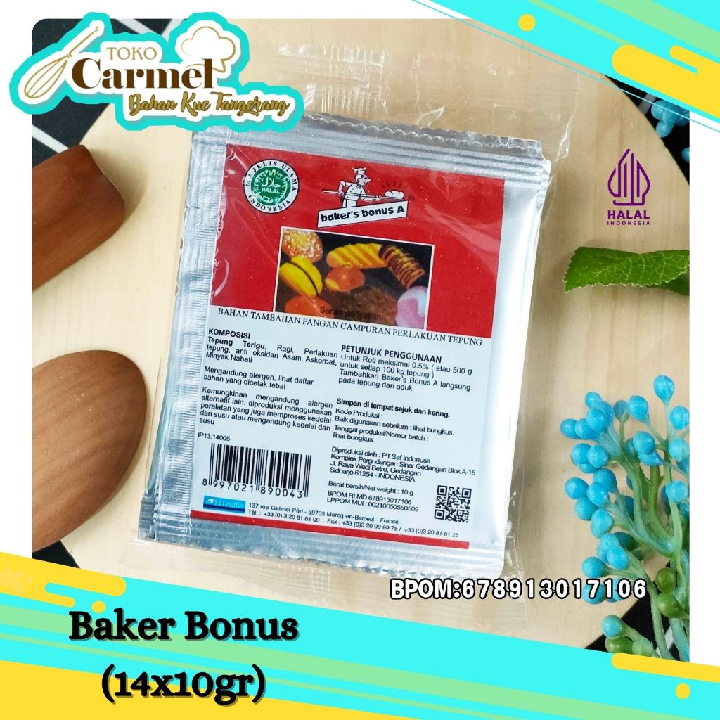 Baker Bonus A Bread Improver 4x10gr - Pengempuk Roti