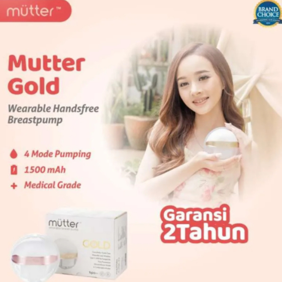 Mutter gold pompa asi second preloved