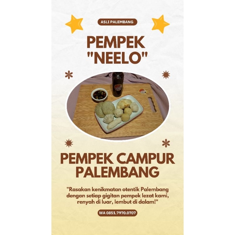 

PEMPEK PALEMBANG ISI 10PCS + CUKO PALEMBANG KENTAL