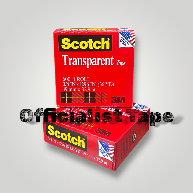 3M Scotch 600 Transparent Tape 19mm x 32,9m