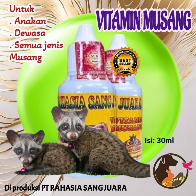 Vitamin MUSANG PANDAN Menambah Nafsu Makan Dan TAMBAH GEMUK OBES MUZAIK BULAN RASE cair 30ml