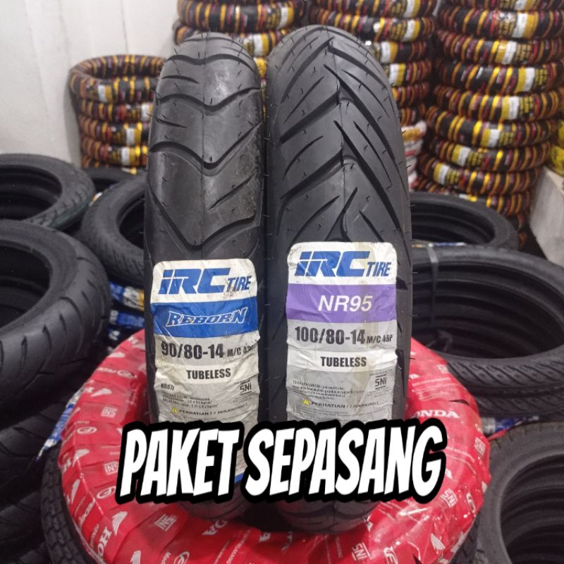 PAKET BAN VARIO 150 90/80-14, 100/80-14 IRC TUBLES  ORIGINAL (free pentil)