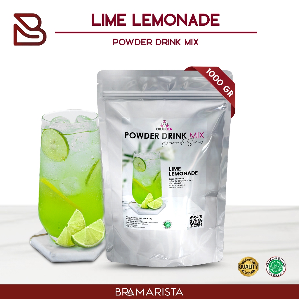 

Bubuk Minuman Instan Rasa Lime Lemonade 1kg / Powder Drink Mix