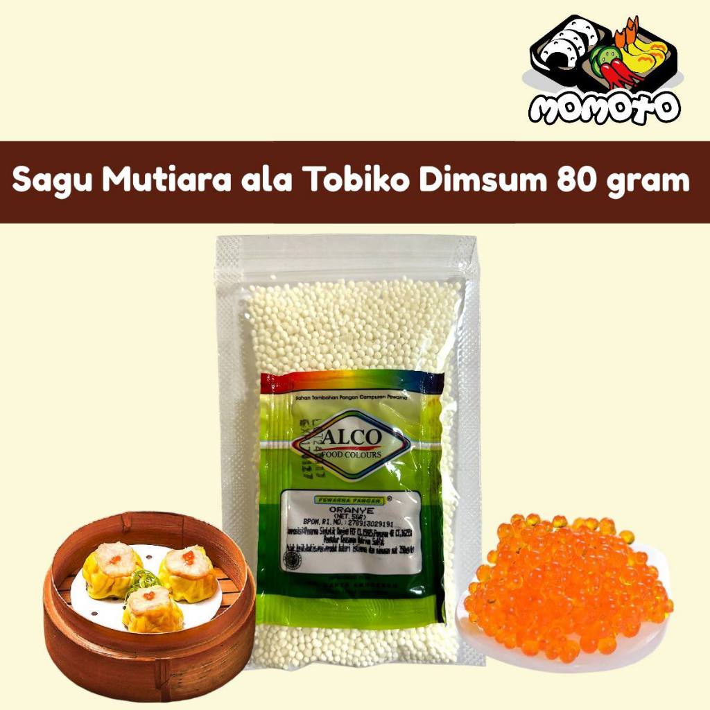 

Topping Dimsum ala Tobiko Sagu Mutiara Thailand Oranye Hiasan Toping Siomay